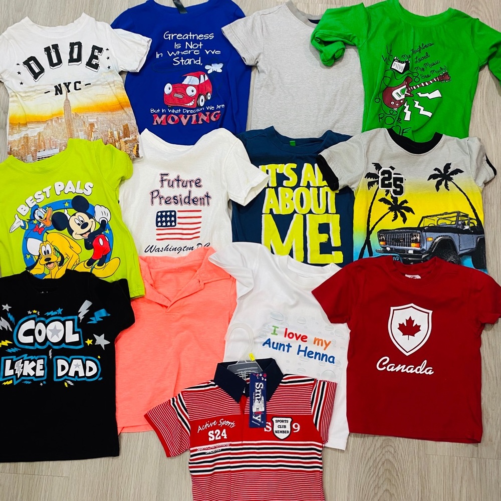 Boys 3-4t bundle of 12 t-shirts & 1 t-shirt